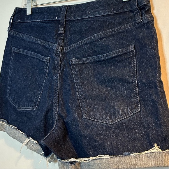 Universal Thread Blue Jean Shorts High-Waisted Frayed Hem Size 4 - Picture 4 of 7